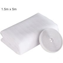 Moustiquaires de Fenêtre 150 x 500cm Maille en Nylon Anti-t Anti Insecte avec Bande Auto-Adhésive