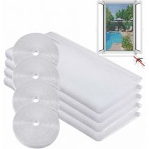 Fei Yu - Moustiquaires Fenêtres,Moustiquaire Transparente Universelle pour Fenêtre,Moustiquaires Pour Fenêtre,Moustiquaire Ajustable,Blanc Transparent