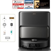 MOVA V50 Ultra Saug- und Wischroboter mit automatischer Entleerung, 24000 Pa & Heißwasserreinigung (DuoSolution ), Schwarz