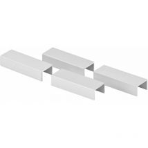 Move Besteckeinsatz Schubkasten Organizer Alu-Clip 14x9x40mm, Aluminium