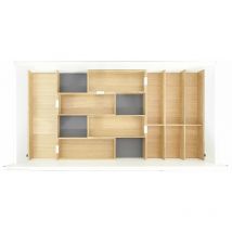 Move Besteckeinsatz Schubkasten Organizer Set 2, Eiche lackiert