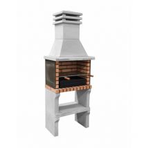 Maestro Ferretero - movelar - Barbecue préfabriqué à bois et charbon de bois Modèle Iberia Plus xl (Gris, Orange - 330 x 69 x 47 cm) ref : M00332