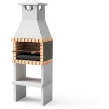 Maestro Ferretero - movelar - Barbecue préfabriqué à bois et charbon de bois Modèle Niza/Zon Plus (Gris, Orange - 300 x 62 x 46 cm) ref : 3545/1