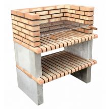 Movelar - Barbecue préfabriqué à bois et charbon de bois Modèle Paellero Grao 85 (Orange - 425 x 100 x 70 cm) ref : 3900