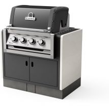 Barbecue fixe à gaz modèle kitaway gas encastrable Regal 420 (Gris/Blanc - 98 x 73 x 119 cm) ref: T00205 - Idéal extérieur - Tuozi