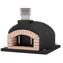 Maestro Ferretero - movelar - Horno de Leña Exterior de Obra olympus mons (Negro - 130 x 130 x 82 cm) – Horno de obra tradicional con aislamiento