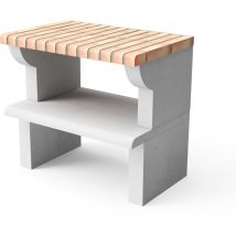 Maipú Plus xl para Barbacoa de Obra Prefabricada (Gris, naranja - 86,5 x 58 x 58 cm) - Uso en Exteriores - Movelar