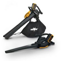 Aspirateur Souffleur Broyeur Feuilles mortes 3en1 sans Fil 40V Vitesse jusqu'à 240Km/h (Batterie et Chargeur en Option)