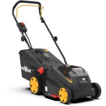 Mowox EM3440PX-Li - Tondeuse à batterie lithium 40V/2,5Ah, carter plastique 34cm, pour jardins jusqu'à 200m²