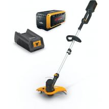 ET40Li, Coupe bordures à batterie lithium 40V 2,5AH, tube telescopique, larg de coupe 28, 30, 32cm fil 1,6mm - Mowox