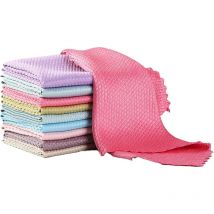 Yzmrbdqc - Lot de 10 Chiffon de Nettoyage en Microfibre multifunction pour Verre Miroir Vitre dans Cuisine Voiture Salle de Bain Maison