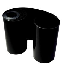 Barrière Anti Rhizome noir hdpe 0.70M de large vendu au Metre mp Choix de la dimension: Decoupe 2 ou 4 m de large - longueur (m): 12.5 - largeur (m):