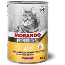 Morando gatto lt. GR.400 pat pollo e tacchino 24 pz