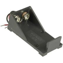 BH9VW Support de pile 1x 6LR61 (9 v) raccordement par fils (l x l x h) 55 x 30 x 21 mm X772751 - MPD