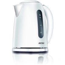 MPM - MCZ-85 Bouilloire électrique sans fil 1,7 Litres, base 360o, filtre anti-calcaire 2200W Blanc