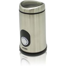 MPM - MMK-02M Molinillo Café Eléctrico, Especias, Semillas, 50 g café, Cuchillas y Cuerpo Acero Inoxidable 150W Plata