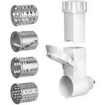 MMM-A/03M Kit de Accesorios Corta Patatas Frutas Verduras 5 Piezas para Picadora MMM-03M - MMM-07M Blanco - MPM