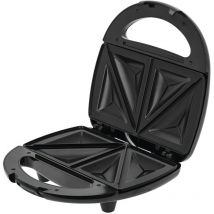 MOP-26M Appareil électrique pour 2 Sandwiches en forme de triangle, plaques antiadhésive 750W Noir/Argent - MPM