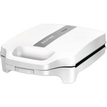 MPM - MOP-35 Appareil à Sandwichs pour 4 Sandwiches, 8 en forme de Triangle, Antiadhésif 1600W Blanc