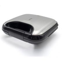 MOP-19M Appareil électrique pour 2 Sandwiches en forme de triangle, plaques antiadhésive 750W Noir/Argent - MPM