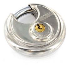 Securit Discus Padlock Polished Stainless Steel 70mm