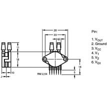 Nxp Semiconductors - MPX5100 dp Drucksensor 1 St. 0 kPa bis 100 kPa Print