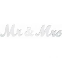 Prenfle - Jeffergarden Mr Et Mme Lettres En Bois, Mr & Mrs Signe, Lettre Mr Et Mme En Bois Decorative Mariage, Monsieur Madame Decoration Mariage