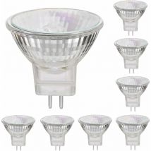 Tumalagia - MR11 12V 35W lampes halogènes GU4 base spot 2800K blanc chaud, dimmable ,pack de 8
