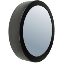 Ideanature - Miroir rond bord large en métal 50 cm Noir