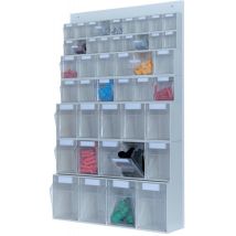 MS-Set de almacenamiento 2x6,2x9 PS,gl.claro,gris claro
