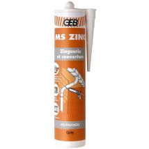 Mastic/colle MS-Polymère ms zinc gris