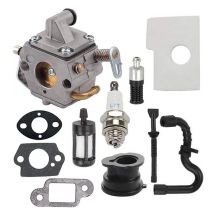 Paryou - MS170 MS180 C1Q-S57A Carburateur Kit pour stihl 017 018 ms 170 180 180C MS170 MS180 MS170C MS180C Tronçonneuse/Tondeuses à gazon avec filtre