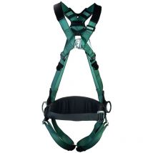 MSA V-Form Full Body Back Chest Hip D-Ring Qwik-Fit Safety Harness with Waistbel