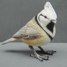 Mésange Huppée déco 9x5x11cm