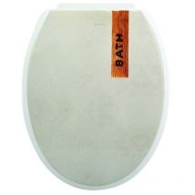 MSV - siège de toilette pp iguacu charnières en plastique