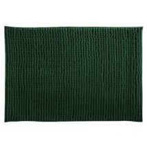 Alfombra de baño CHENILLE de microfibra 50x80 cm verde oscuro MSV