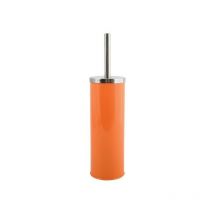 Brosse wc avec support Inox & Acier Orange MSV