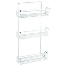 Etagère de douche 3 niveaux à fixer riley Chromé MSV