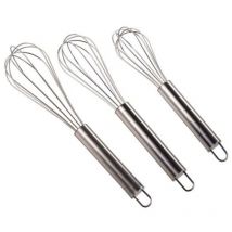 Lot de 3 fouets de cuisine en inox MSV