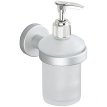 Distributore di sapone MSV Lugano' in alluminio 11,6 x 7,2 x 5 cm