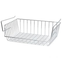 MSV - panier rangement chrome 40x27x14cm haute qualite