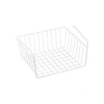 Panier de rangement suspendu à étagère 30x25,5x14cm en Acier Blanc Mat - MSV