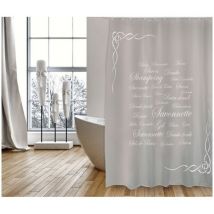 Bano Rideau Polyester 180x200 cm Prem.graras Taupe