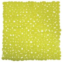 Tapis douche pvc galet 53 x 53 cm vert