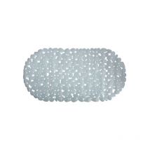 Tapis Fond de baignoire Pvc galets 35x68cm Gris MSV