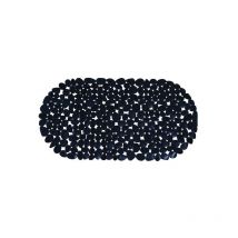Tapis Fond de baignoire pvc galets 35x68cm Noir MSV