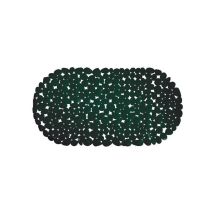 Tapis Fond de baignoire PVC GALETS 39x99cm Vert Foncé MSV