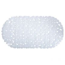 MSV - 140881 galets tapis de baignoire pvc blanc 35 x 68 x 0,1 cm