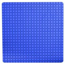 Tapis Fond de douche antidérapant Caoutchouc quadro 54x54cm Bleu MSV