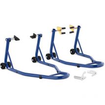 MSW - Béquille D'Atelier Stand Pour Moto Roue Avant & Arrière - Lot De 2 - 200kg ch.